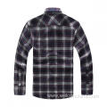 Men's Spring Autumn Brushed Plaid Long Sleeved Shirt